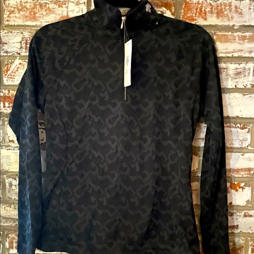 NWT. Descente  Evelyn zip up shirt size 8
